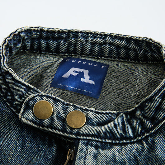 Chaqueta Denim Retro con Bordados para Hombre - Image 10