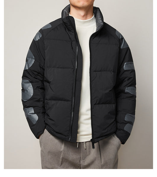 Chaqueta Acolchada para Hombre con Estampado Contraste - Image 8