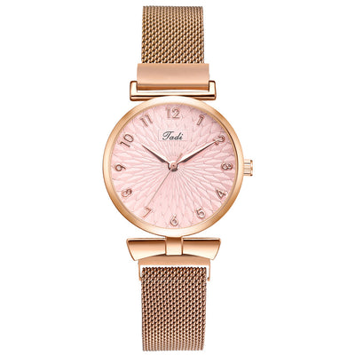 Reloj de Pulsera Dama con Malla Elegante y Movimiento de Cuarzo - Image 10