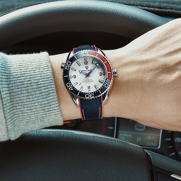 Reloj Mecánico Digital Rotatorio con Bisel Luminoso para Hombre