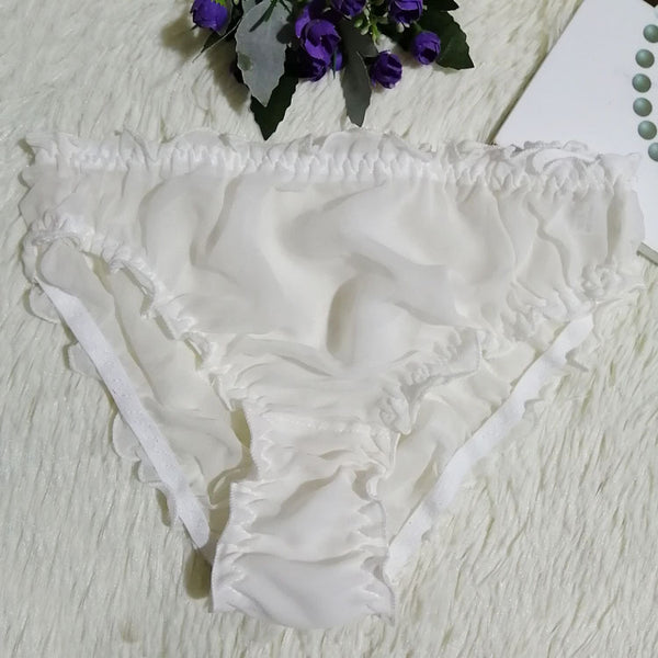 Braguitas Sexy de Seda Translúcida Triángulo para Mujer - Image 4