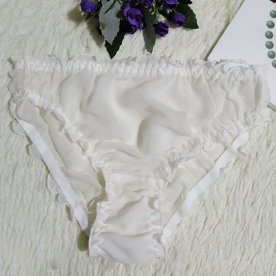 Braguitas Sexy de Seda Translúcida Triángulo para Mujer - Image 4