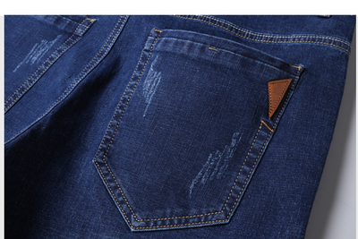 Pantalones Vaqueros Business Casual con Elastano Ajuste Recto - Image 8