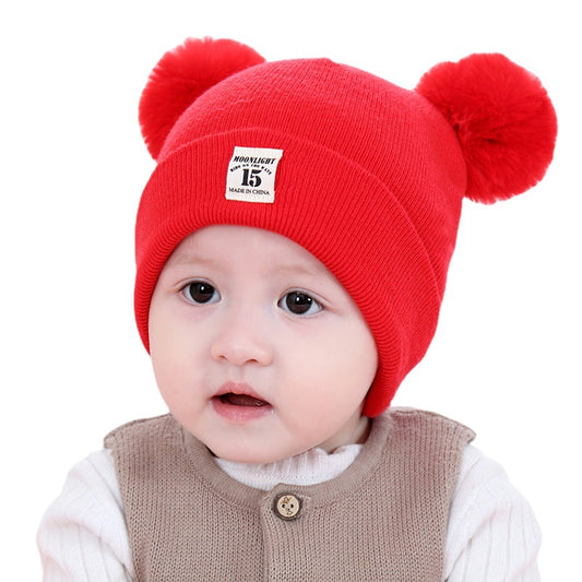 Gorro Tejido Infantil de Color Liso - Suave y Cómodo - Image 2