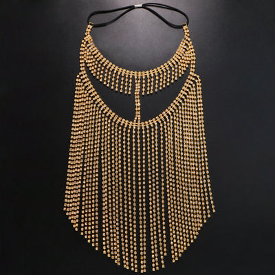 Cadena para Cabello Estilo Étnico con Diamantes Su Shui y Máscara - Image 9
