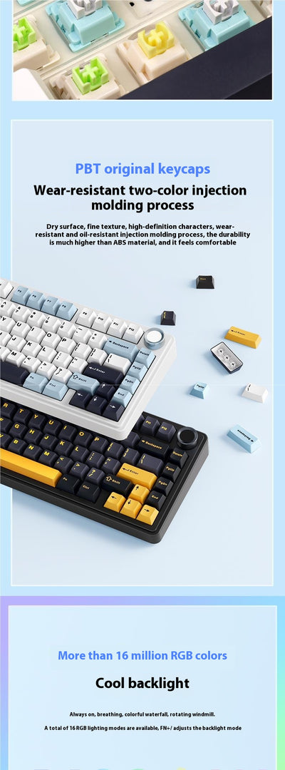 Teclado Inalámbrico Mecánico Hot Plug Trimodal Bluetooth - Image 16