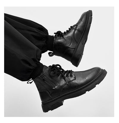 Botas Altas Estilo Británico Retro para Hombre - Casual y Versátil - Image 20