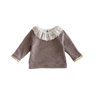 Blusa de Encaje con Cuello Peter Pan para Mujer - Image 5