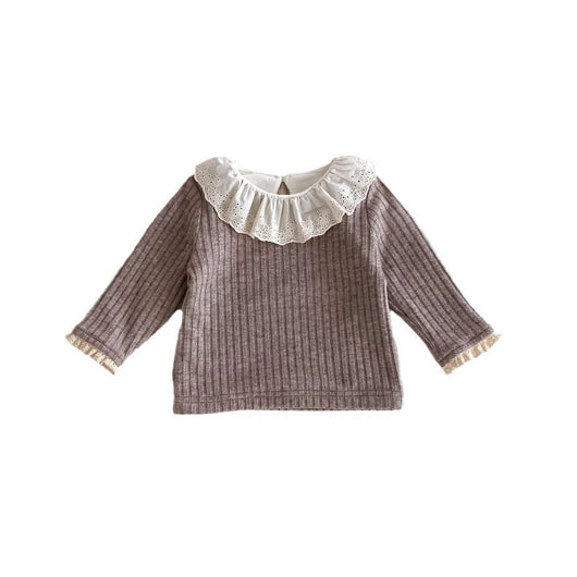 Blusa de Encaje con Cuello Peter Pan para Mujer - Image 5