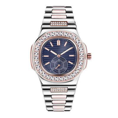 Reloj de Hombre con Banda Aleación y Diamantes - Regalo Elegante - Image 7