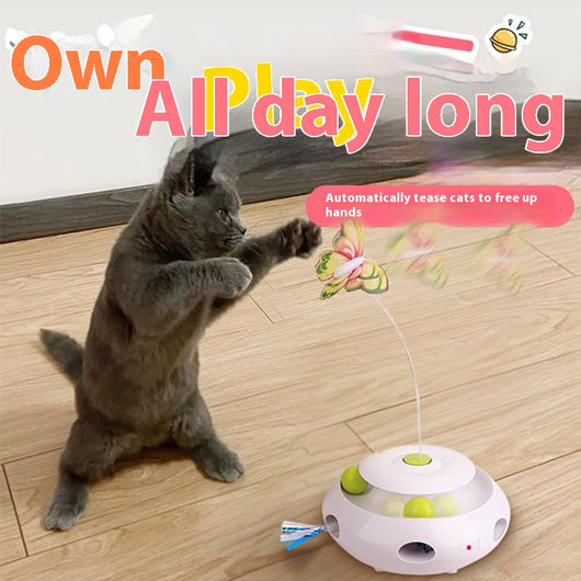 Juguete Interactivo Automático para Gatos - Entretenimiento Inteligente