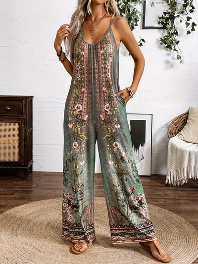 Jumpsuit Estampado Tribal con Mangas - Image 4