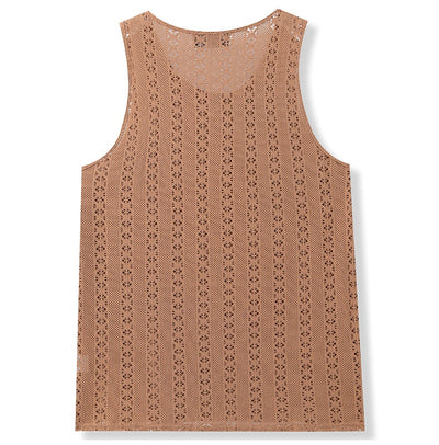 Chaleco Suelto Cuello Redondo Estilo Playa Casual - Image 10