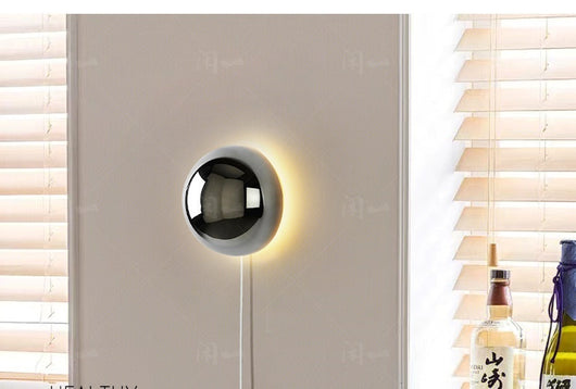 Lámpara Solar de Pared Estilo Nórdico Eclipse para Dormitorio - Image 15