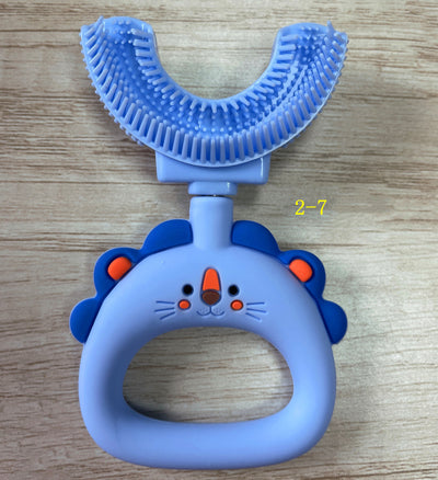 Cepillo de Dientes Infantil en Forma de U con Silicona Suave - Leoncito Manual - Image 8