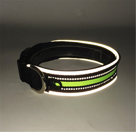 Collar Reflectante Ajustable con Velcro