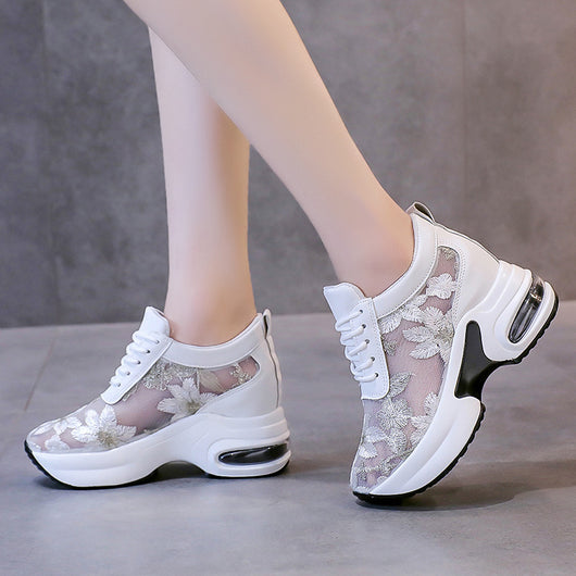Zapatos Deportivos Casual con Malla y Encaje - Colección Primavera