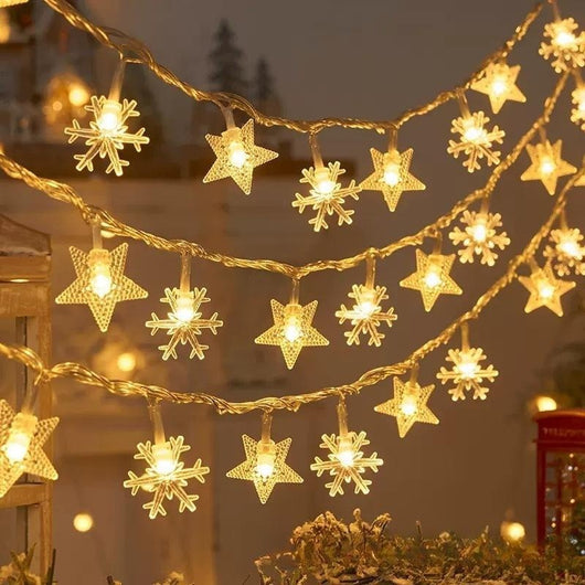 Cadena de Luces LED Copo de Nieve para Decoración - Image 11