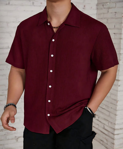 Camisa Casual Retro Resort con Cuello Solapa para Hombre - Image 18