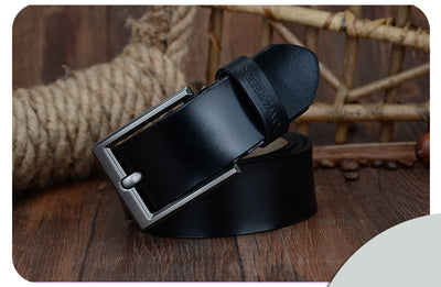 Cinturón de Cuero Premium para Hombre con Hebilla de Pasador - Estilo Casual y Ejecutivo - Image 3