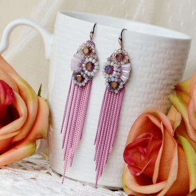 Aretes Bohemios Artesanales con Borlas - Image 5