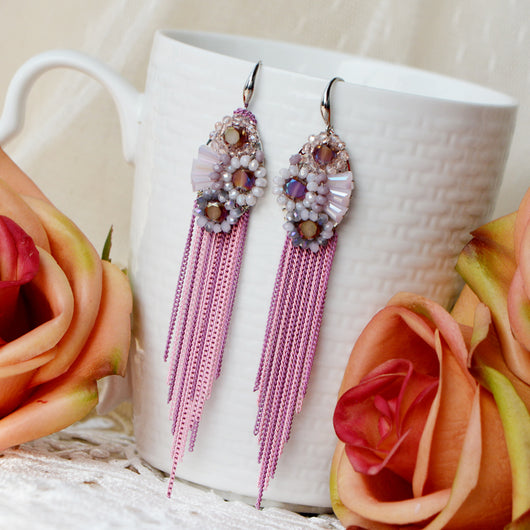 Aretes Bohemios Artesanales con Borlas - Image 5