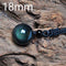 Natural Obsidian Rainbow Eye Transfer Good Luck Pearl Pendant Necklace Polyester Rope Chain Necklace Jewelry For Woman 18mm