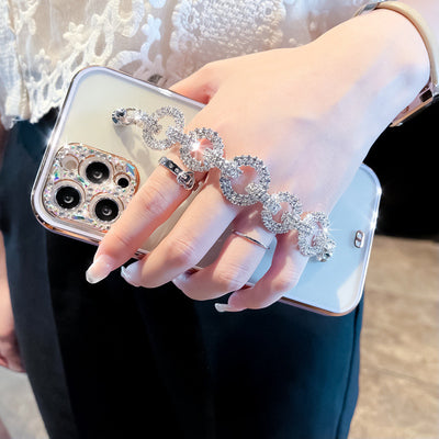 Funda para Celular con Diseño de Diamantes Brillantes Transparente - Image 5