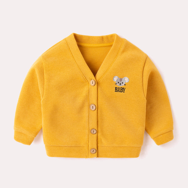 Cardigan Tejido Infantil Estilo Occidental para Niña - Abrigo Otoño - Image 6