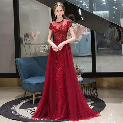 Vestido de Noche Elegante Línea A para Mujer - Image 16