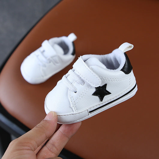 Zapatillas Deportivas para Bebé Blancas de Algodón con Suela Suave - Image 9