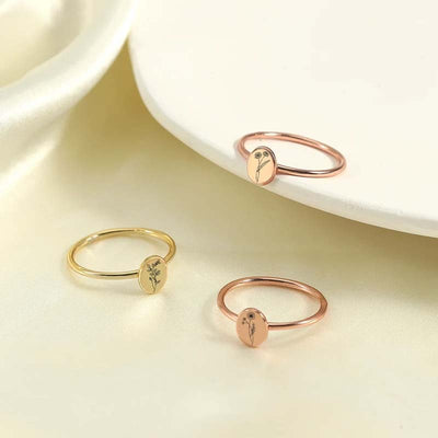 Anillo de Flores Talladas para Cumpleaños - Image 2