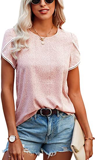 Blusa Casual para Mujer con Estampado Floral y Encaje Crochet - Image 30