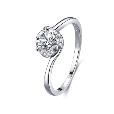 Anillo de Plata 925 con Diamantes Incrustados Clásico - Image 4