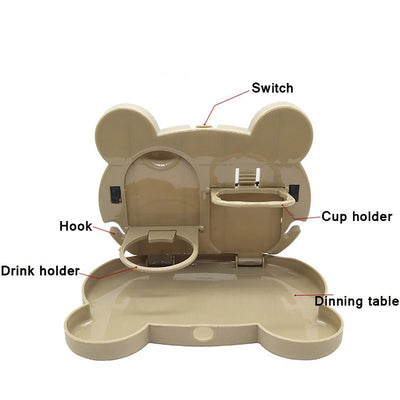 Bandeja Organizadora para Asiento de Auto con Almacenamiento - Mesa Portátil Infantil - Image 5