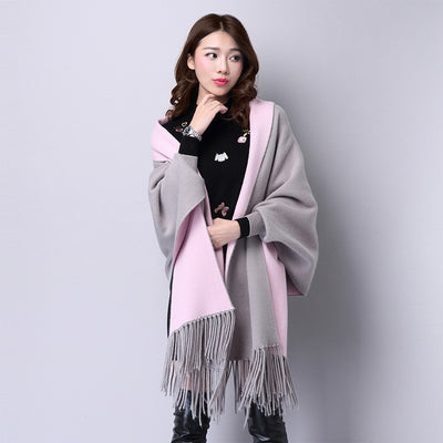 Cárdigan Capa con Flecos para Mujer - Suéter Abrigo Elegante - Image 20