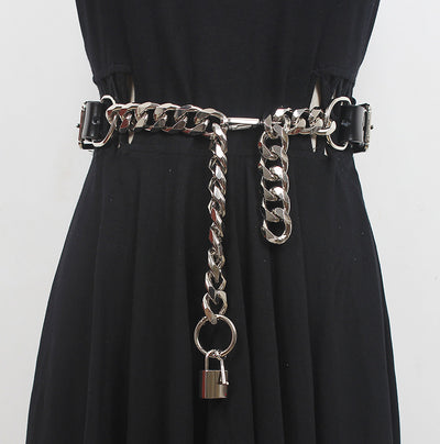 Cadena de Cuero y Metal Personalizada Diseño Europeo Americano - Image 4