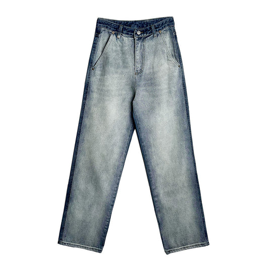 Jeans Tie-dye Retro con Diseño Colorblock Delantera y Trasera - Image 10