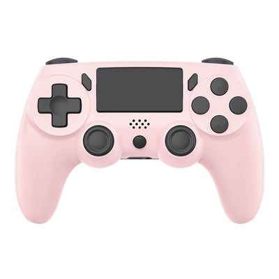 Red game controller with black buttons, D-pad, and dual analog sticks for P4 host gaming. - Image 8