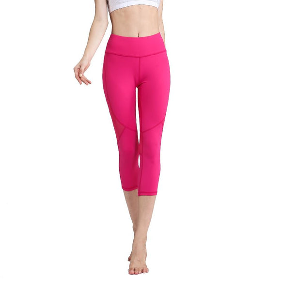 Leggings Deportivos Secado Rápido con Malla Transpirable