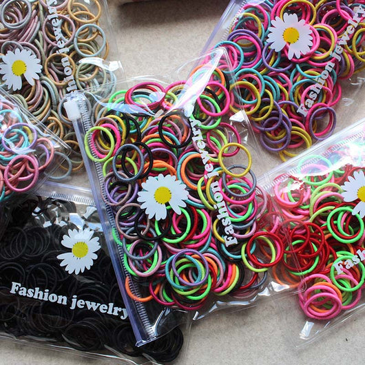 Mini Lazos Elásticos de Colores para Cabello Infantil - Sin Daño - Image 3