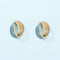 Aretes de Oro Forest Simple con Diamantes