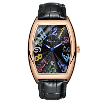 Reloj Digital con Calendario y Correa de Cuero para Hombre - Image 4