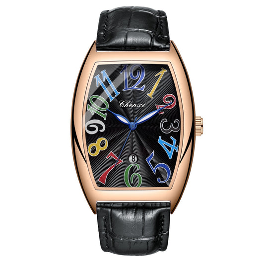 Reloj Digital con Calendario y Correa de Cuero para Hombre - Image 4