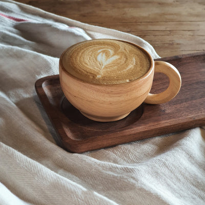 Taza de Café Vintage con Asa de Madera - Image 5