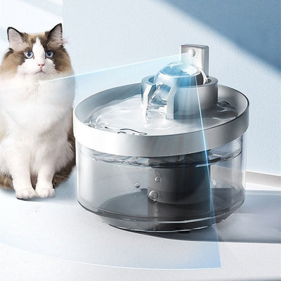 Fuente de Agua para Gatos con Inducción Inalámbrica