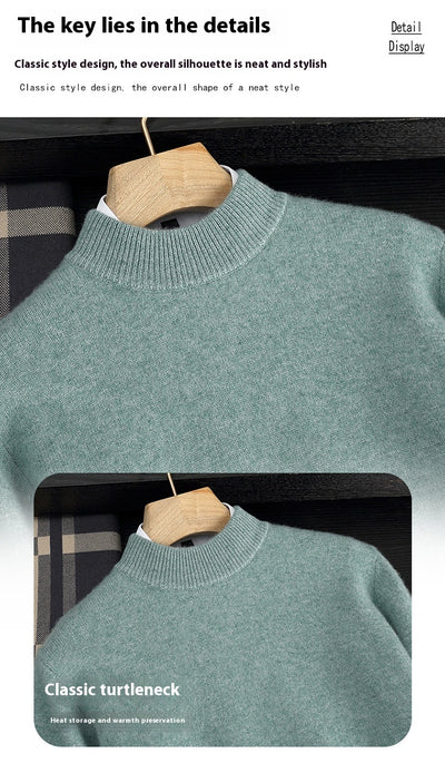 Suéter de Cachemira Doble Grosor para Hombre - Image 20