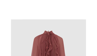 Blusa Manga Larga con Volantes Tridimensionales para Mujer - Image 5