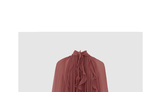 Blusa Manga Larga con Volantes Tridimensionales para Mujer - Image 5
