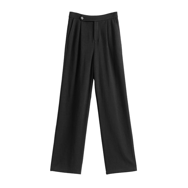 Pantalones Talle Alto Pierna Ancha - Elegancia y Comodidad en Uno